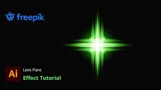 How to use Flare Tool | light lens flare effect in illustrator design | For Freepik