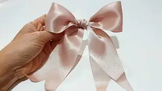 DIY Bow |  How to make simple Satin Bow