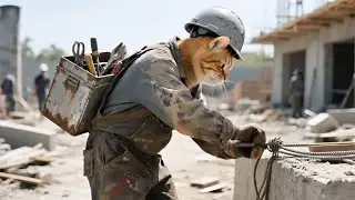 Daddy Cat Works Hard To Get One Time Meal 
