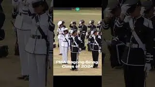 The Graduating PMA Bagong-Sinag Class of 2024 as they Conclude Their Silent Drill Performance