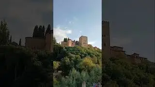 🎬🏰 A LOS PIES DE LA ALHAMBRA 🏰 #alhambra #granada #monumento