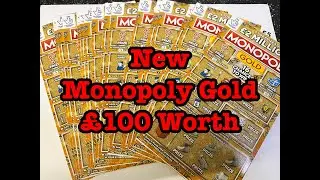 WOW New Monopoly Gold &pound;100 Worth