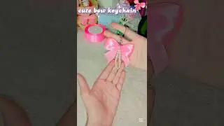 Diy bow keychain 🎀 Diy beaded keychain 💖#keychain #shorts #viral #trending #shortsfeed #fyp #bow