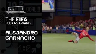 GOL PUSK&Aacute;S DE 2024: Alejandro Garnacho - RECRIADO NO FIFA 24 
