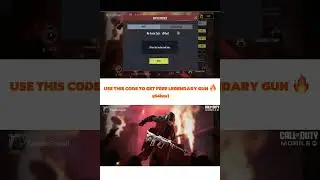 USE THIS CODE TO GET FREE LEGENDARY GUN 🔥 #callofduty #callofdutymobile #legendarygunskin #fps