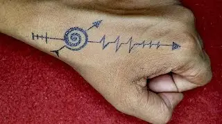 lifeline Arrow tattoo design hand tattoo long design 