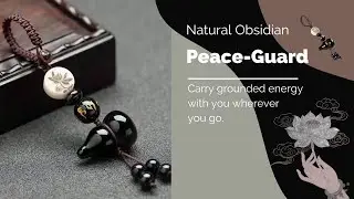 Carry the grounding power of Obsidian. Stay protected calabash keychain