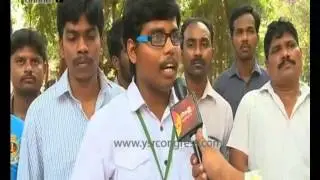 Kakinada : Students speaks on YS Jagan's Indefinite strike - 13th Oct 2015