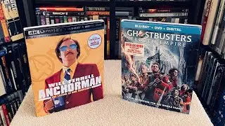 Anchorman 4K UHD / Ghostbusters: Frozen Empire Blu Ray REVIEWS + Unboxing / Menu