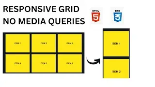 Mastering Responsive Design: Creating a Dynamic Grid Without Media Queries in HTML & CSS