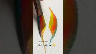 don't overwork your art! 🎨🥰 #arttutorial #easyart #diyart #tutorial #painting #watercolour&nbsp;