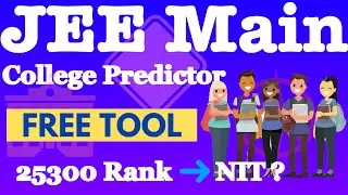 ❤️COLLEGE PREDICTOR for NITs and IIITs❤️Predict Your college based on Your Rank❤️JOSAA Counseling