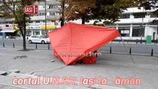 cortul U.N.P.R. Iasi la pamant .