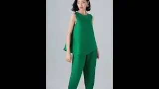 Pleated Green Co-ord Set | Modern & Chic Everyday Outfit