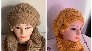 B&eacute;ret au crochet point grappe le plus simple facile et rapide &agrave; faire pour toutes tailles 🧶💕P1
