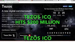 Tezos ICO Hits $200 MILLION