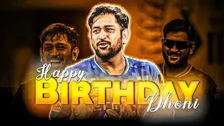 Happy birthday Dhoni Status 💫 &bull; ms dhoni birthday edit #cricket #dhoni