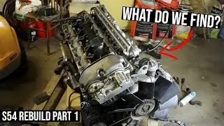 Tearing down the S54 ENGINE!