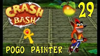 Crash Bash - Wumpa 29: Pogo Painter (Gold Relic Challenge)