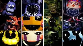 All Five Night's at Freddy Version Jumpscares Moments! (2014-2023)