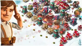 Boom Beach BARRAGE SPAM Destroying Bases!! RZCM Gameplay!