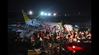 Plane breaks into pieces landing on Istanbul runway, injuring 139