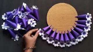 Easy and Quick Paper Wall Hanging Ideas / A4 sheet Wall decor / Cardboard  Reuse /Room Decor DIY