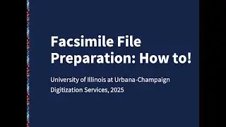Facsimile File Preparation