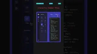 🚀 Sidebar with Smooth Hover Effects Using HTML & CSS #webdevelopment #coding #hovereffect #shorts