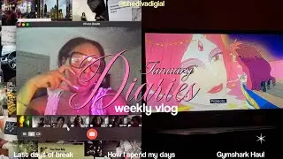 January Digital Diary: last days of winter break, short glimpse of my life, Gymshark haul 🪽