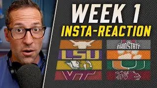 WEEK 1 REACTION SHOW | Florida State SHOCKS Alabama | Ohio State Outduels Texas | LSU Prevails
