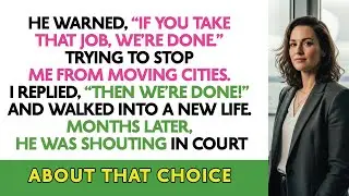 He Warned, “If You Take That Job, We’re Done.” Trying To Stop Me From Moving Cities. I Replied