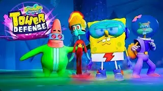 Playing SpongeBob Tower Defense in Roblox |  Underwater Battles