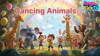 Dancing Animals 🐘🎶 | Fun Jungle Dance Song for Kids | 3D Animated Kids Song by Angel Kids TV