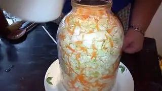 ВСЕГДА УДАЧНАЯ КВАШЕНАЯ КАПУСТА С ХРЕНОМ! ХРУСТЯЩАЯ И ОЧЕНЬ АРОМАТНАЯ!