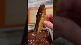 Chocolate Dipped🥰 #shorts #chocolate #biscotti