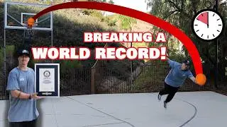 I Broke a Basketball WORLD RECORD!!!
