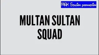 Multan Sultan PSL 2018 Squad