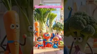 Vegetables With Superpowers  #cartoon #funny #animation #vegetables #health
