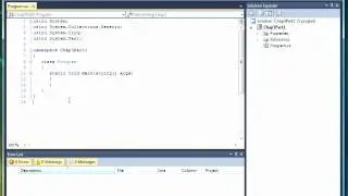 03 01 Entering And Running The Program- C Sharp dotNet Programming Training Video Tutorial