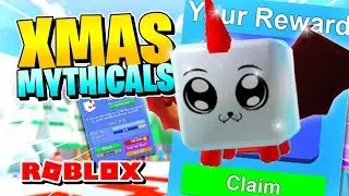ROBLOX MINING SIMULATOR CHRISTMAS CODES GIVE INSANE MYTHICAL PET?!