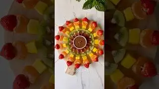 How to Make a Stunning Rainbow Fruit Skewers Platter 🌈🍓 | Easy & Healthy Snack Idea!