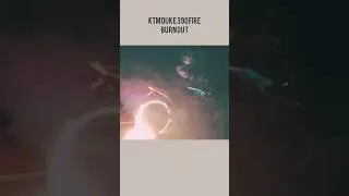 Ktm Duke 390 🔥 Fire Burnout 🌃 #youtubeshorts #shorts #burnout