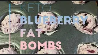 Keto blueberry fat bombs