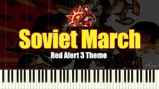 Soviet March - Red Alert Theme Song - Piano Solo Tutorial
