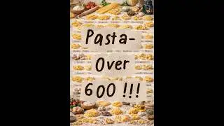 Different shapes of PASTA | Types of PASTA | over 600 !!! So many shapes , one love 🤍 #shorts