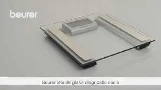 Quick start video for the BG 39 glass diagnostic scale from Beurer