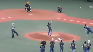 【まさかの3人同時】＆team 始球式 2025.8.19 阪神vs中日試合前