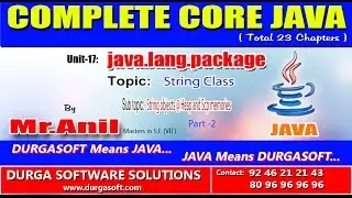 Core Java -  java.lang.package -  String objects @ Heap and Scp memories-Part-2