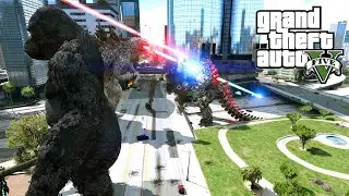 Godzilla and Kong vs Mechagodzilla GTA V Mods